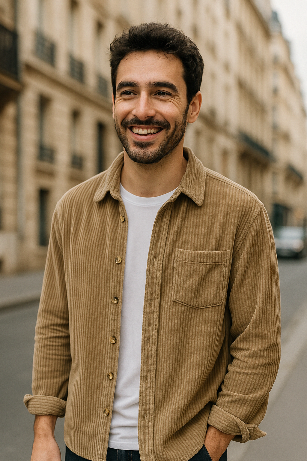 Oliver – Corduroy Long-Sleeve Shirt