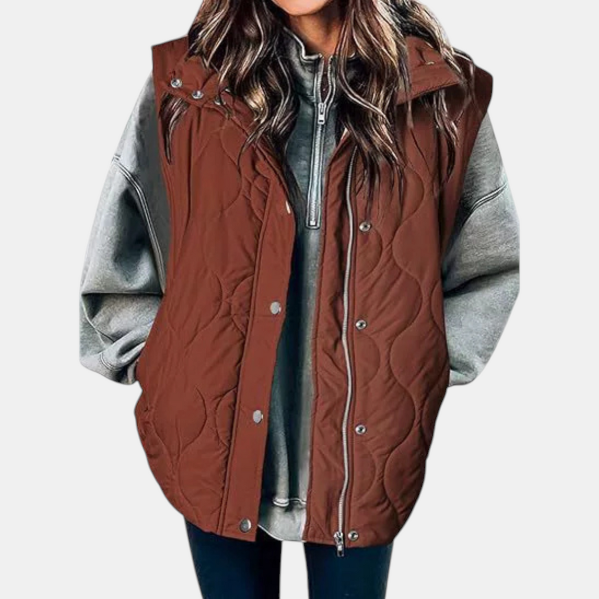 Wren - Quilted Hooded Puffer Vest