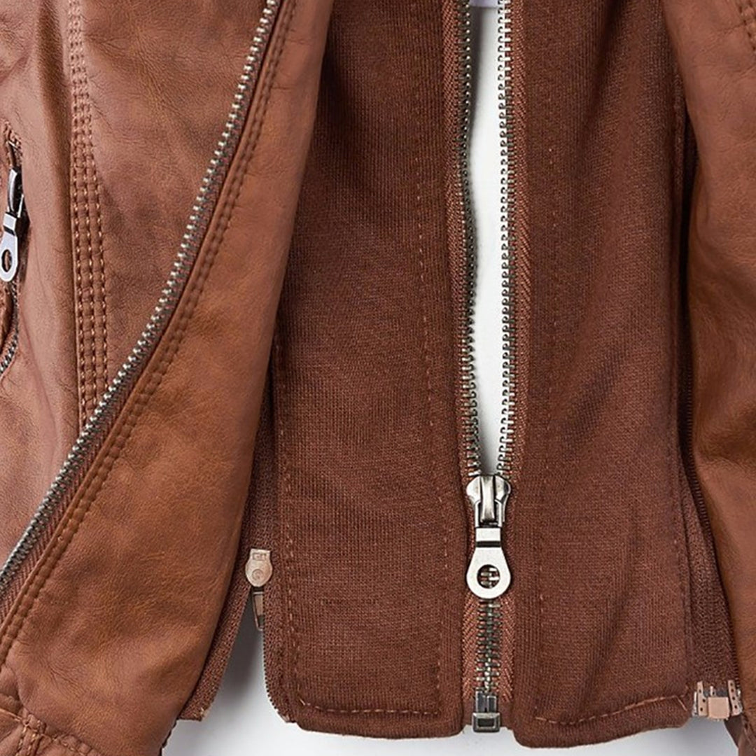 Jazlyn - Elegant Leather Jacket
