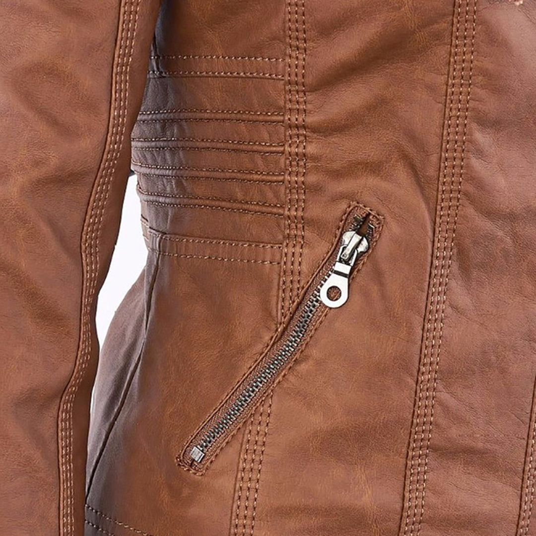Jazlyn - Elegant Leather Jacket