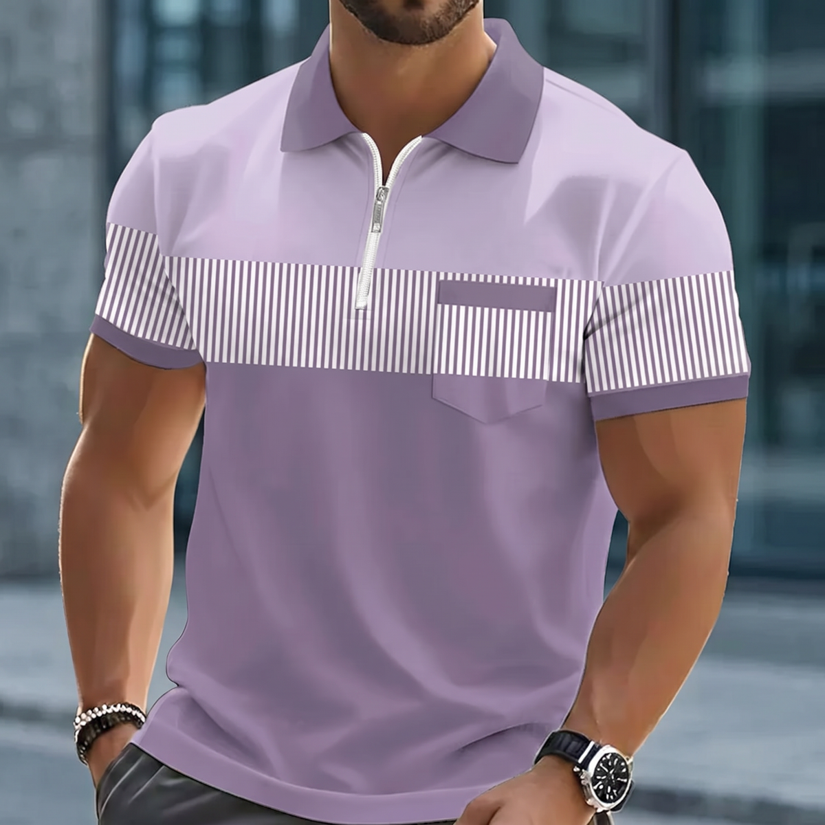 Maddox - Breathable Zip-Collar Polo