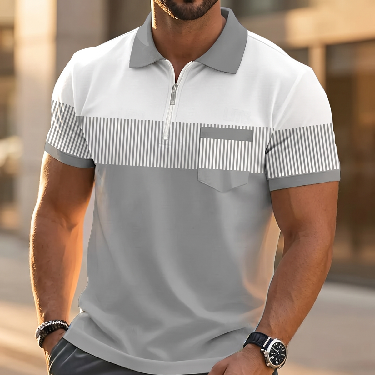 Maddox - Breathable Zip-Collar Polo