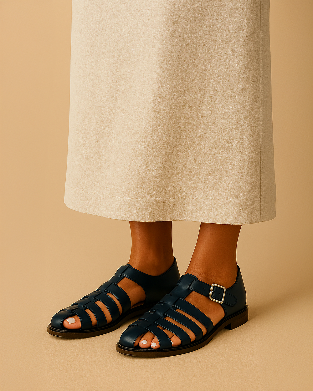Albert – Closed-Toe Sandal with Belt