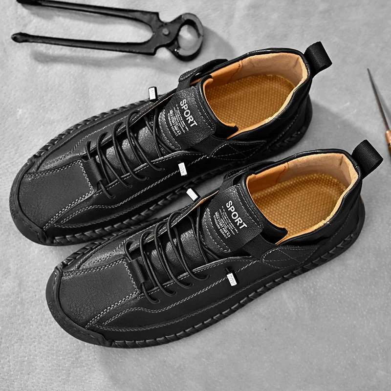 Wyatt - Hawthorne Leather Sneakers