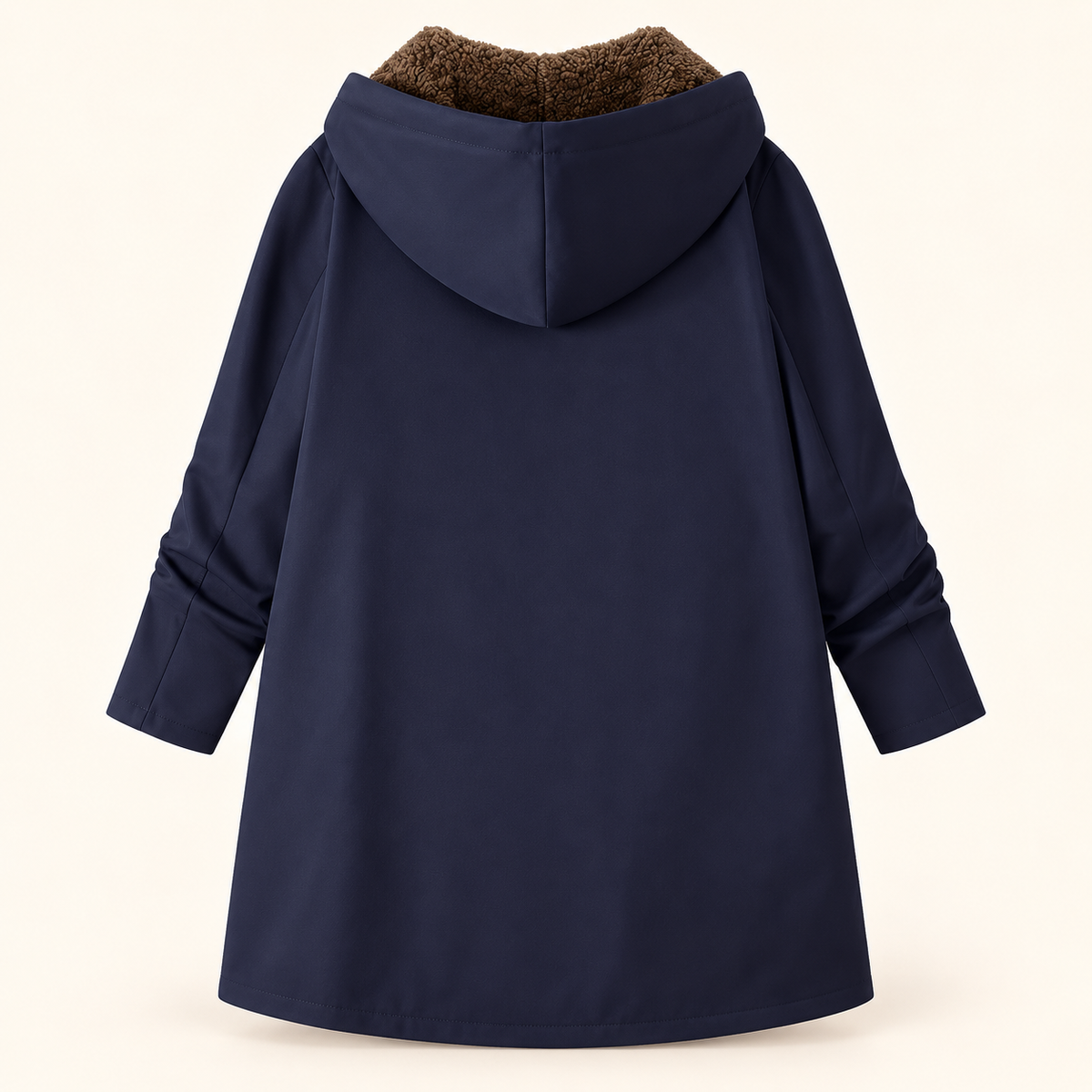 Lyra – Cozy Sherpa-Lined Hooded Coat