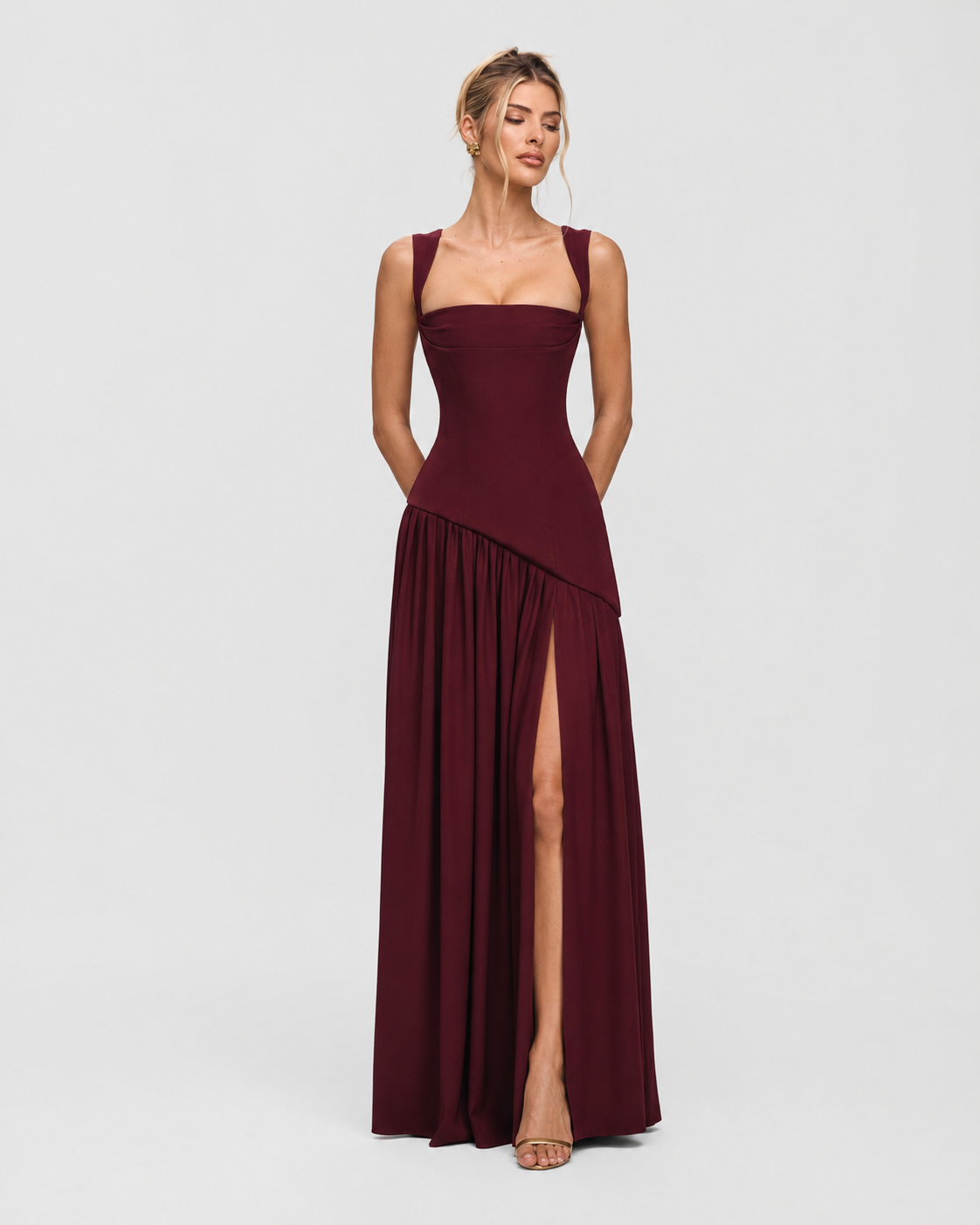 Claire - Corset Maxi Evening Dress