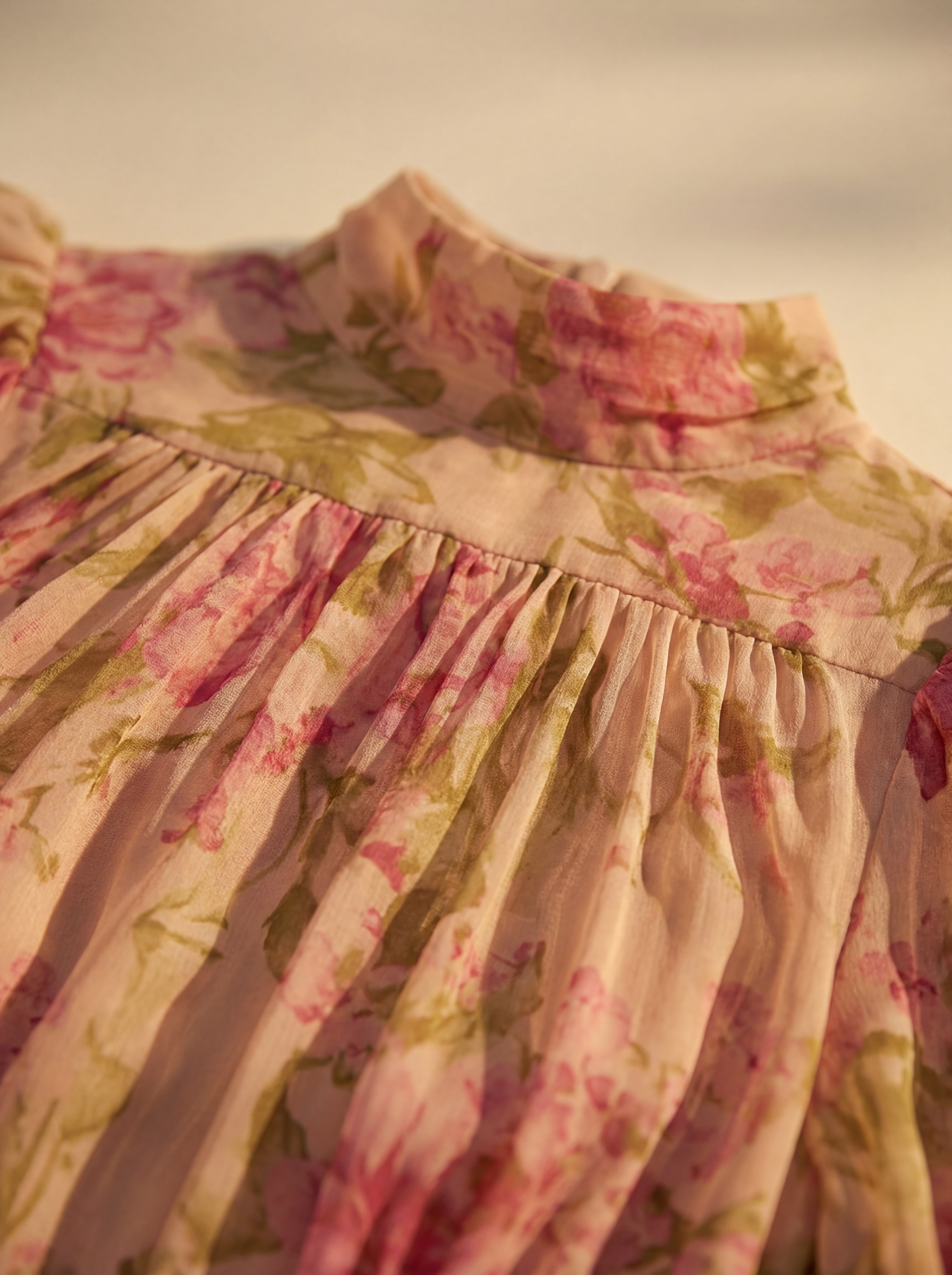 Elena - Floral Chiffon Dress