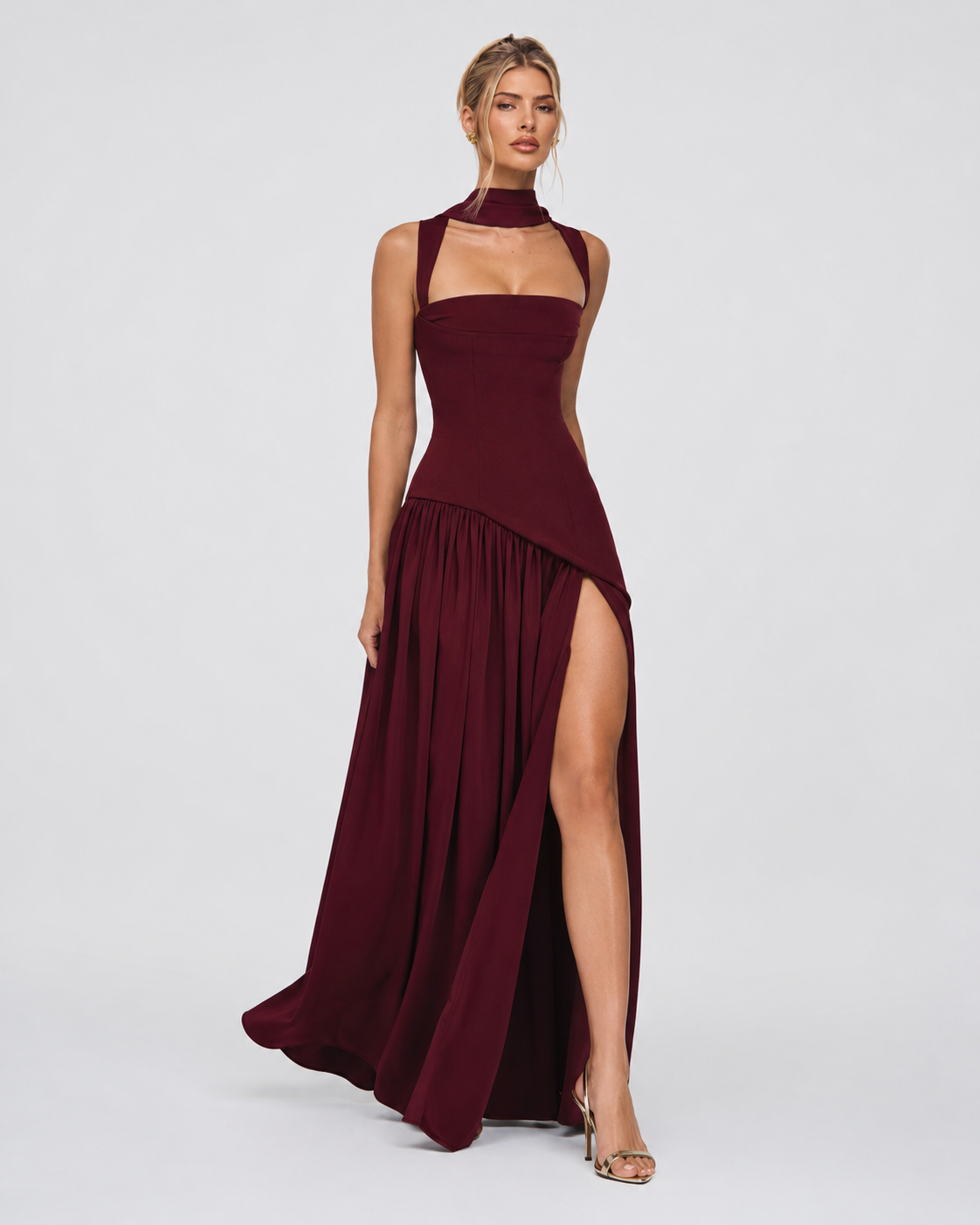 Claire - Corset Maxi Evening Dress