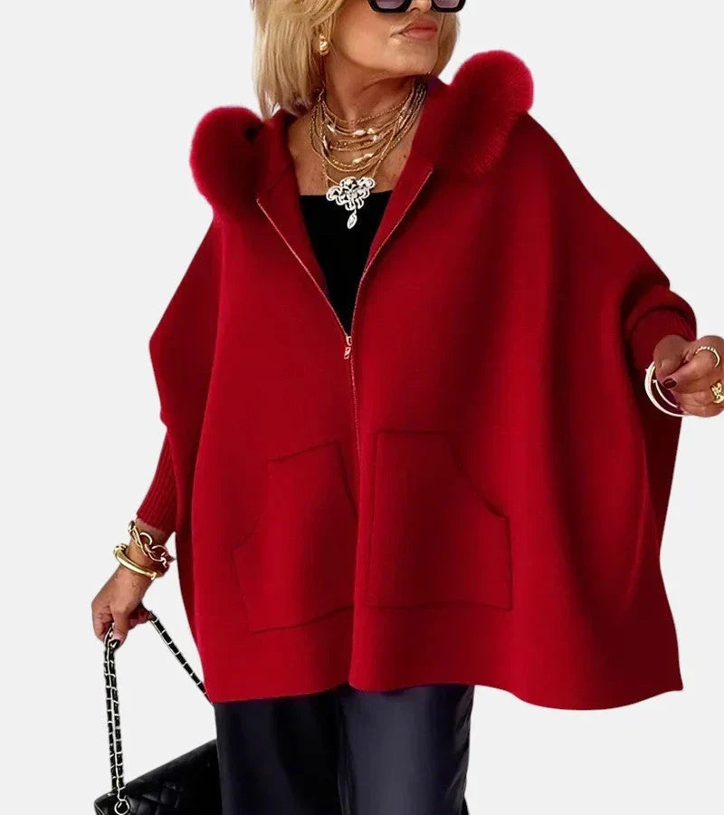 Kinsley - Elegant Fur-Collar Jacket