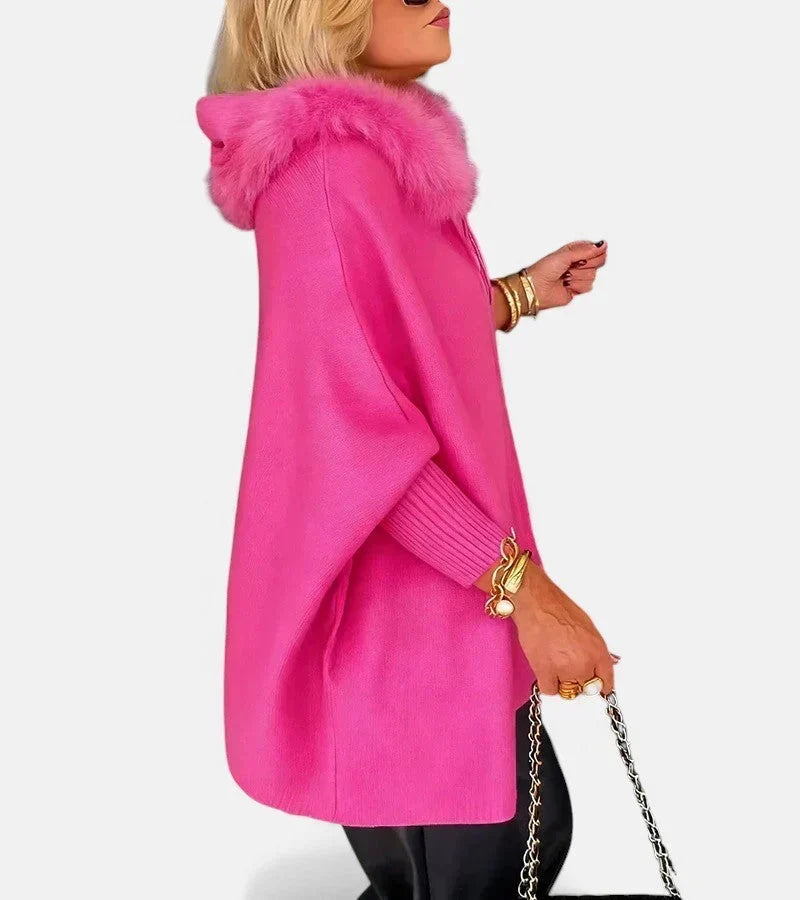 Kinsley - Elegant Fur-Collar Jacket