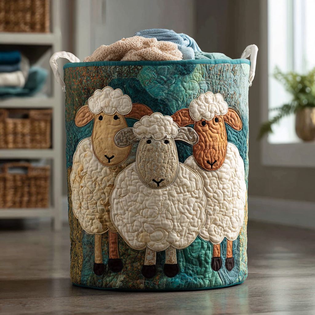 Pippa – Hand-Quilted Cuddly Animal Basket