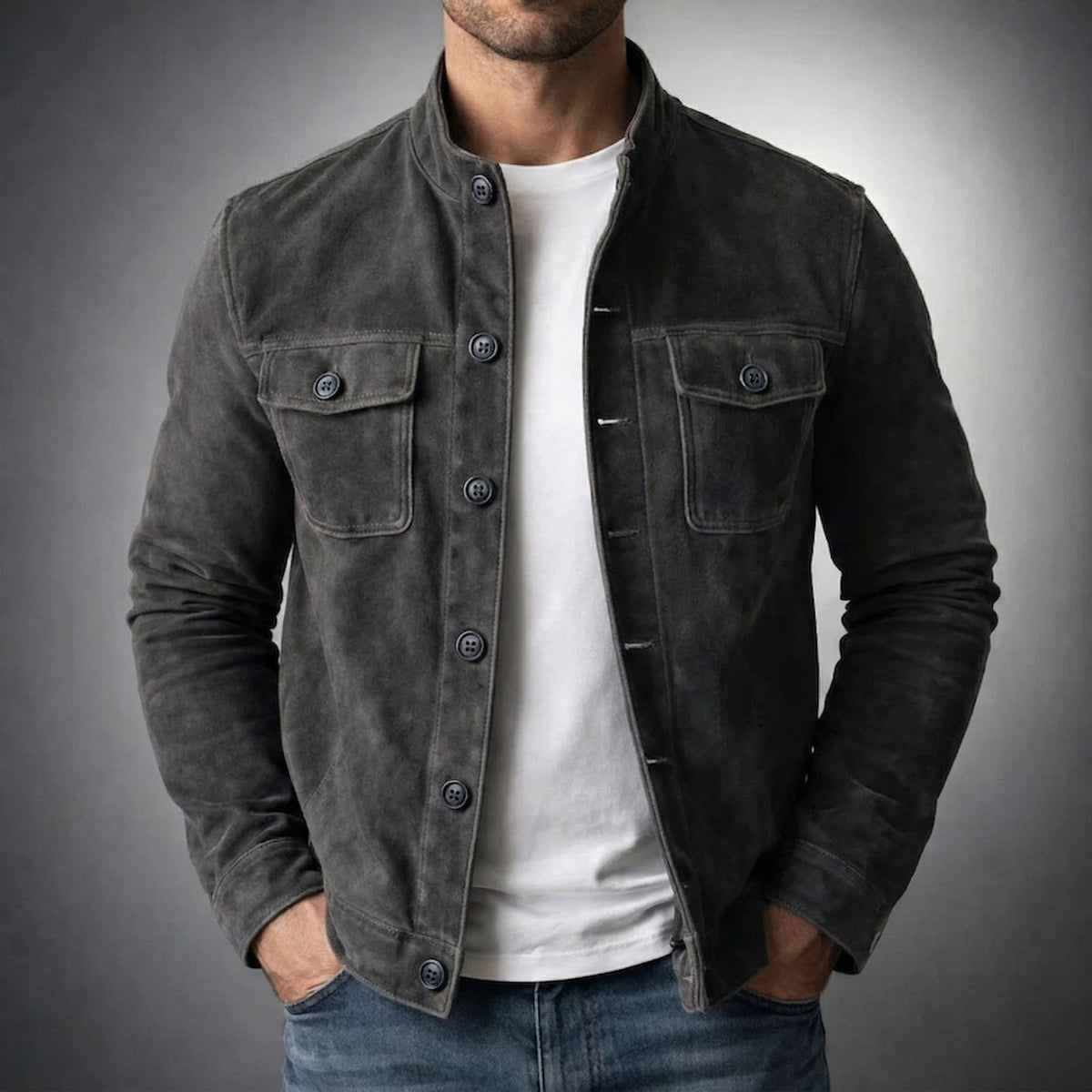 Preston - Suede Shirt Jacket