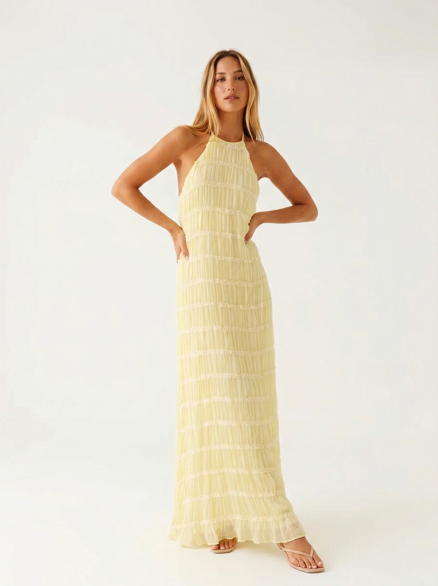 Jochel - Halter Summer Maxi Dress
