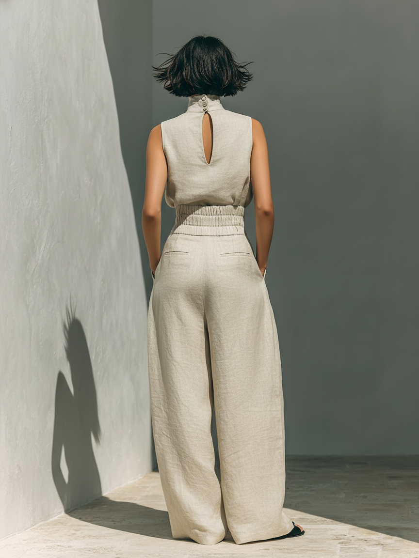 Kylie - Minimalist Cotton & Linen Set