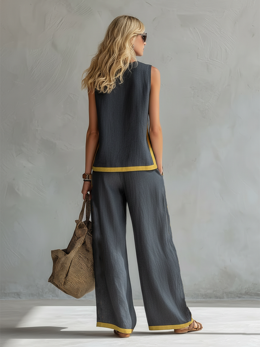 Kesya – Elegant Cotton-Linen Set
