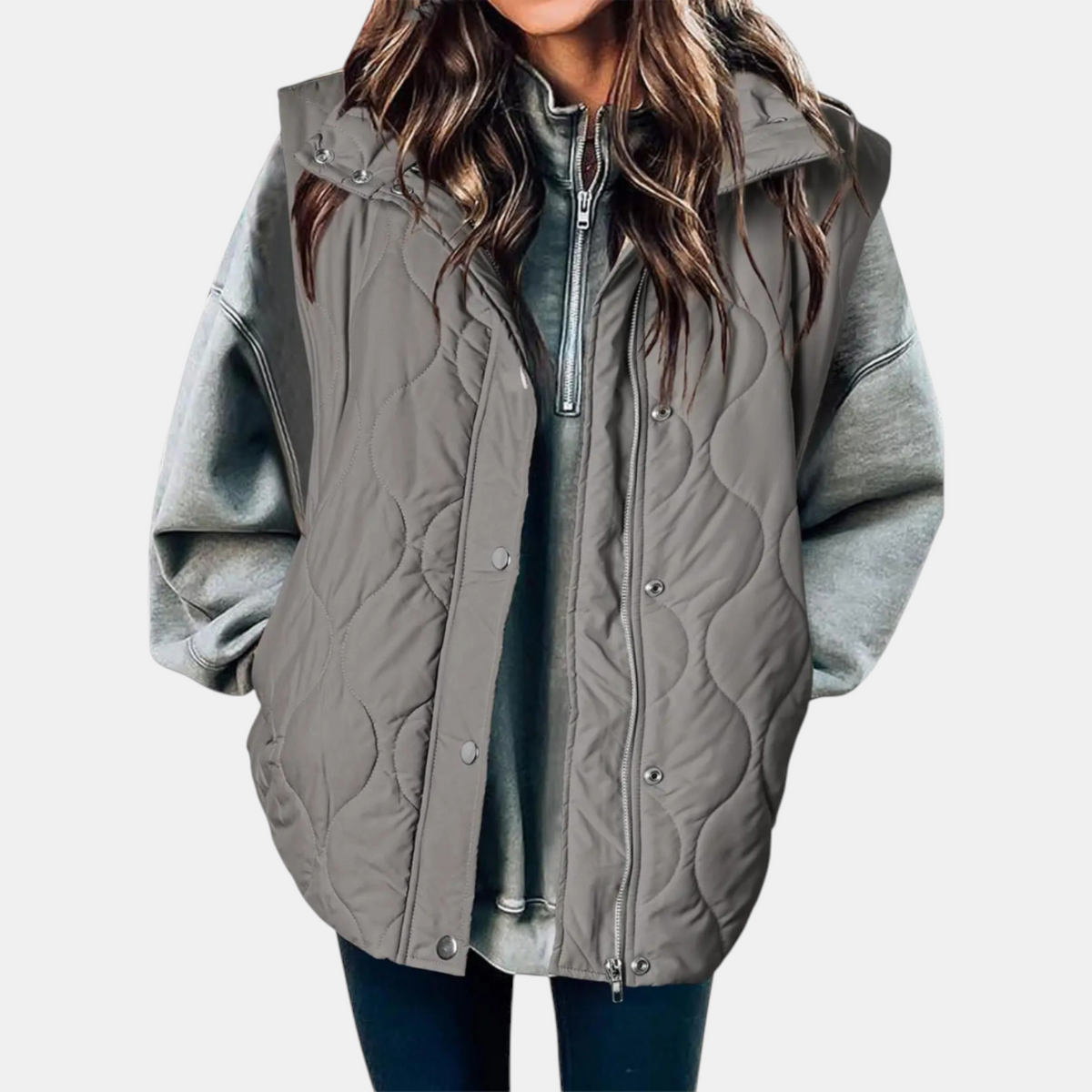Wren - Quilted Hooded Puffer Vest