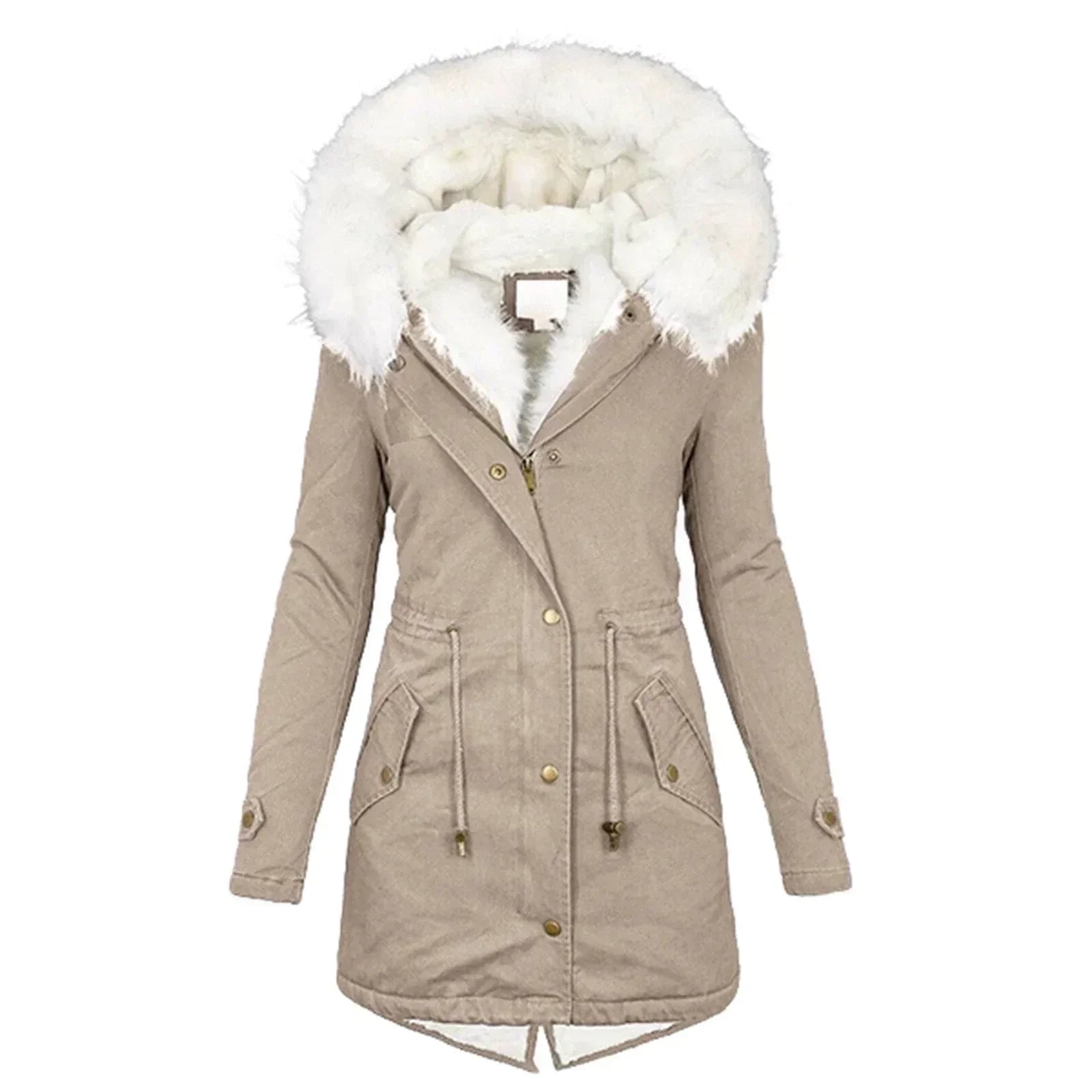 Minna – Winter Coat with Faux Fur Lining