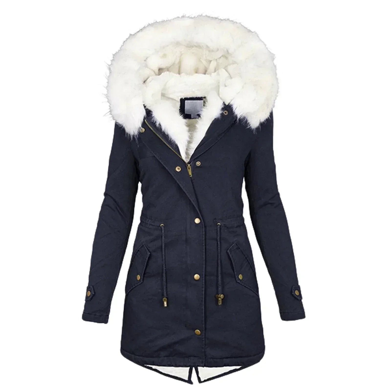 Minna – Winter Coat with Faux Fur Lining