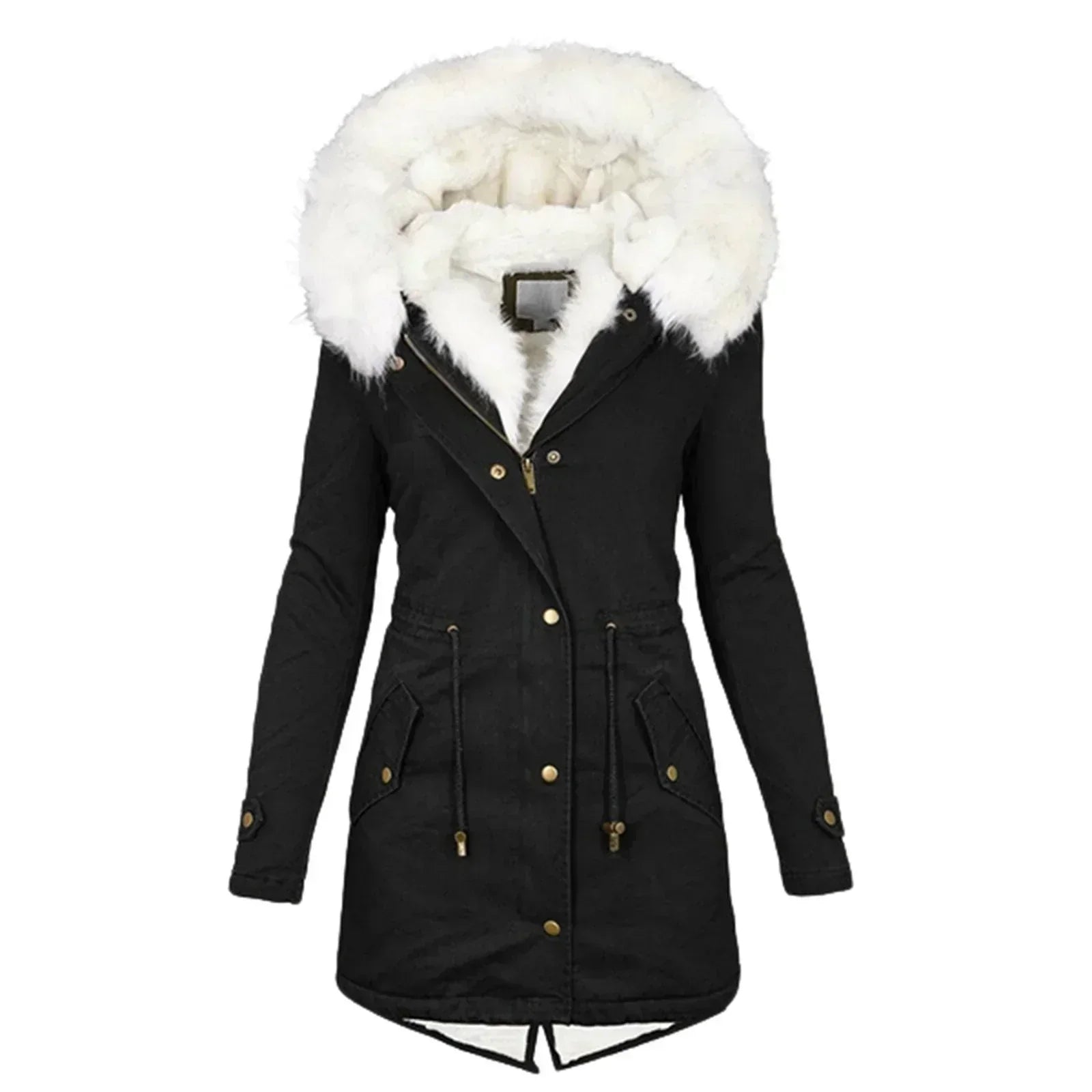Minna – Winter Coat with Faux Fur Lining