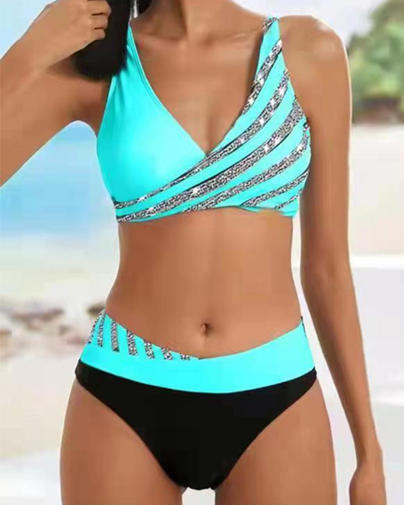 Cindy - Warm-Toned Printed Bikini