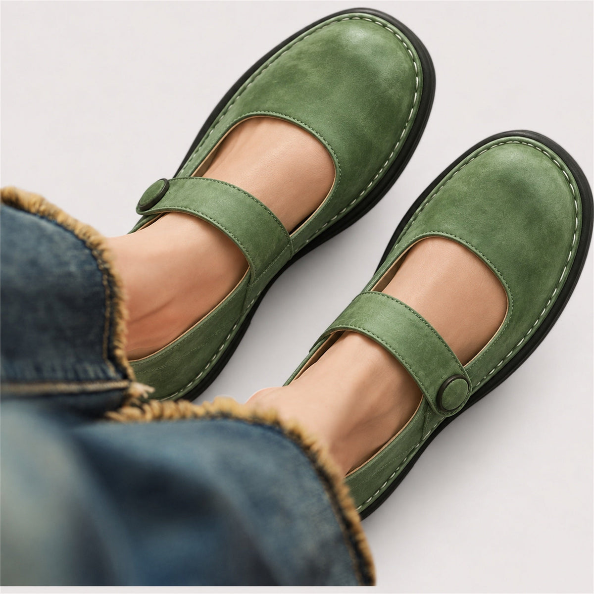 Heidi – Cushioned Mary Jane Shoes