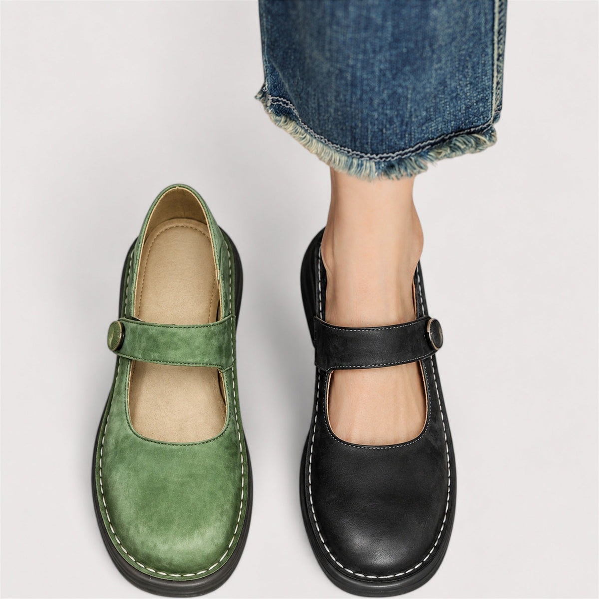 Heidi – Cushioned Mary Jane Shoes
