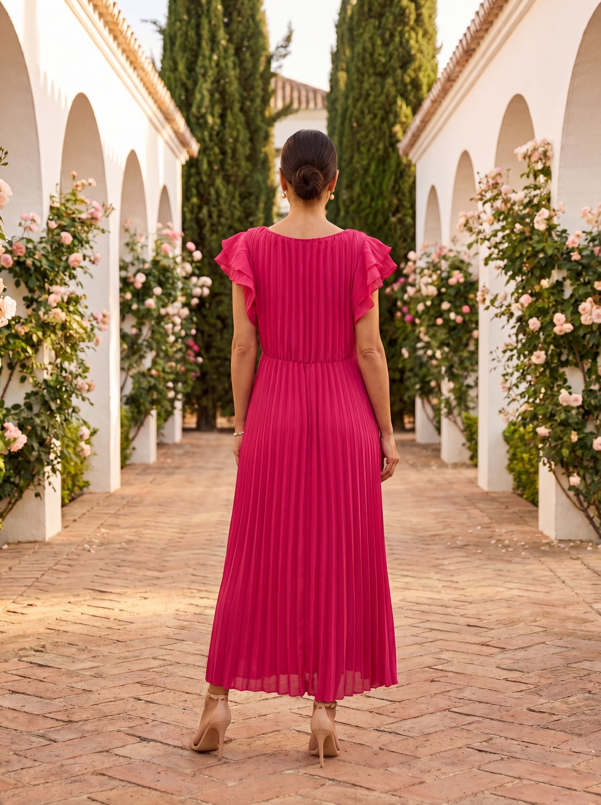 Skylar – Pleated Maxi Dress