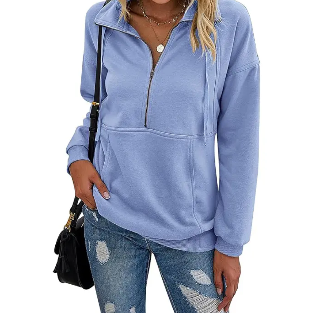 Reena – Cozy Half-Zip Fleece Sweatshirt