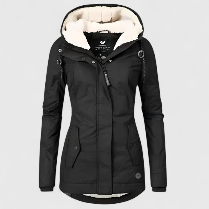 Julliete – Waterproof Long Winter Coat with Hood