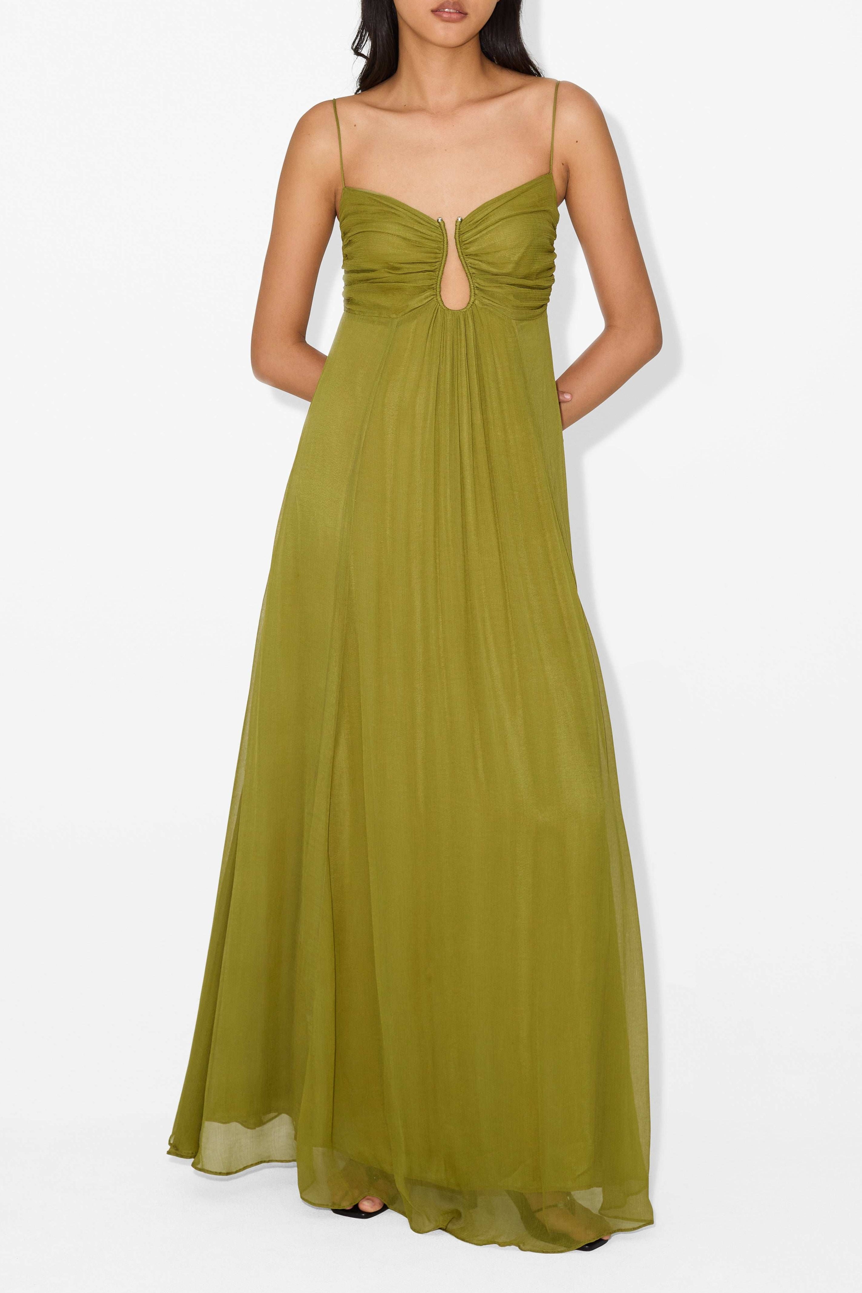 Saddie – Flowing Keyhole Maxi Dress