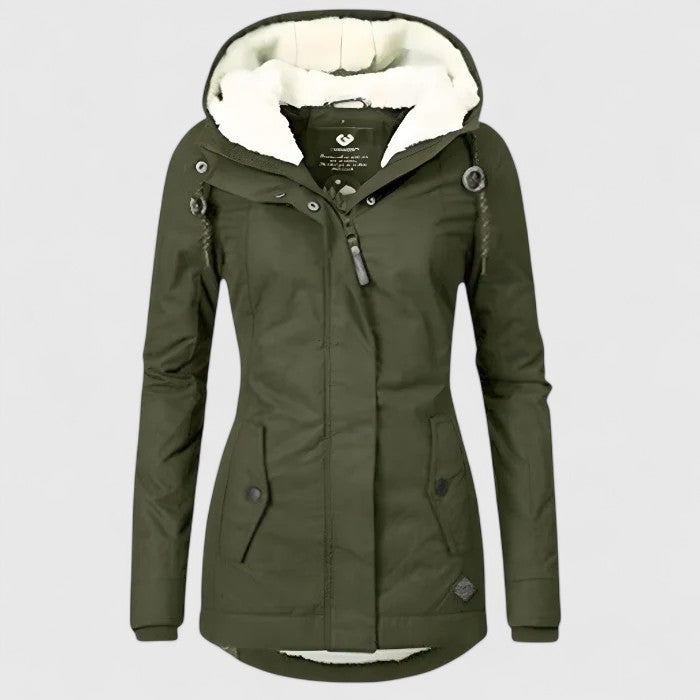 Julliete – Waterproof Long Winter Coat with Hood