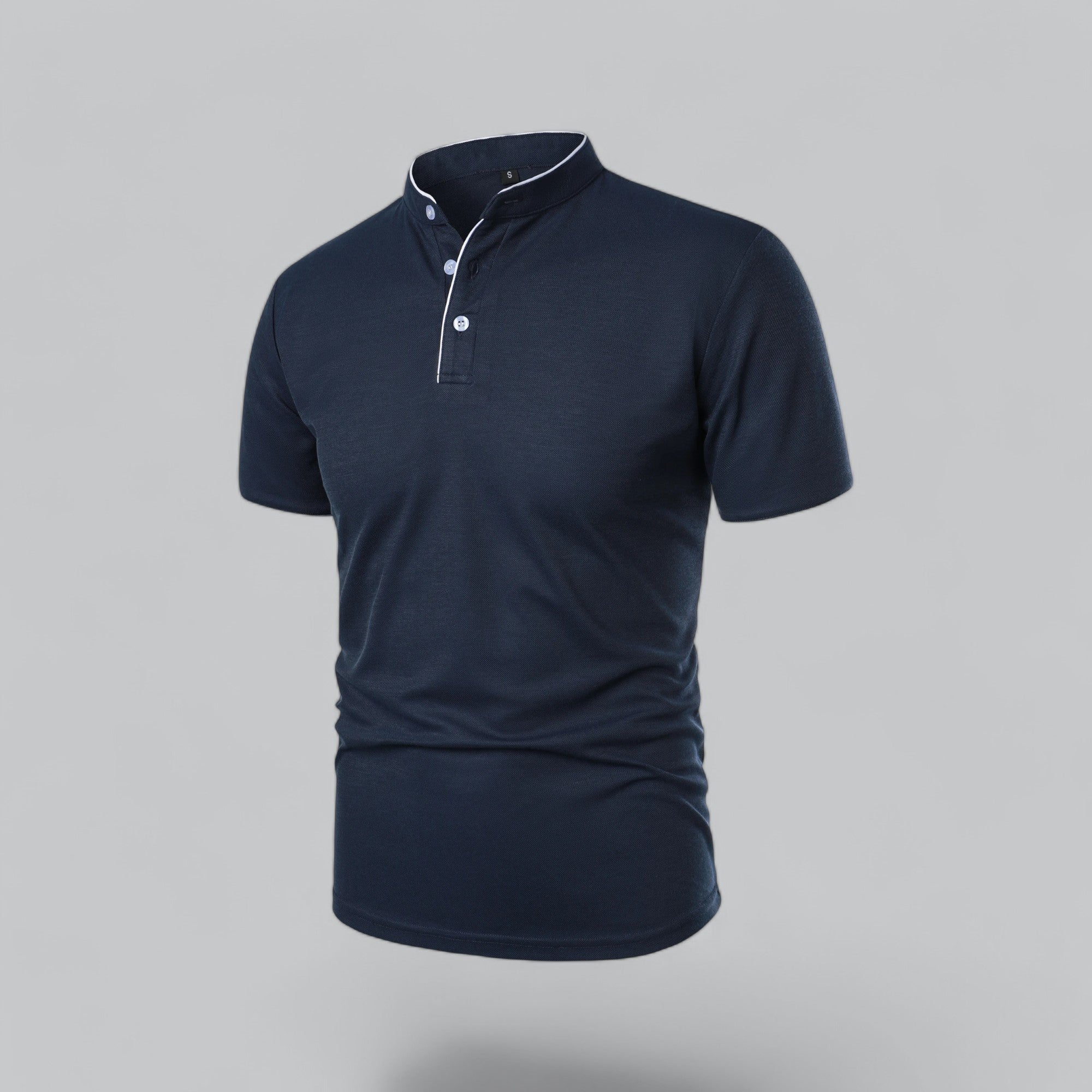 Wilfred - Collarless Polo Shirt