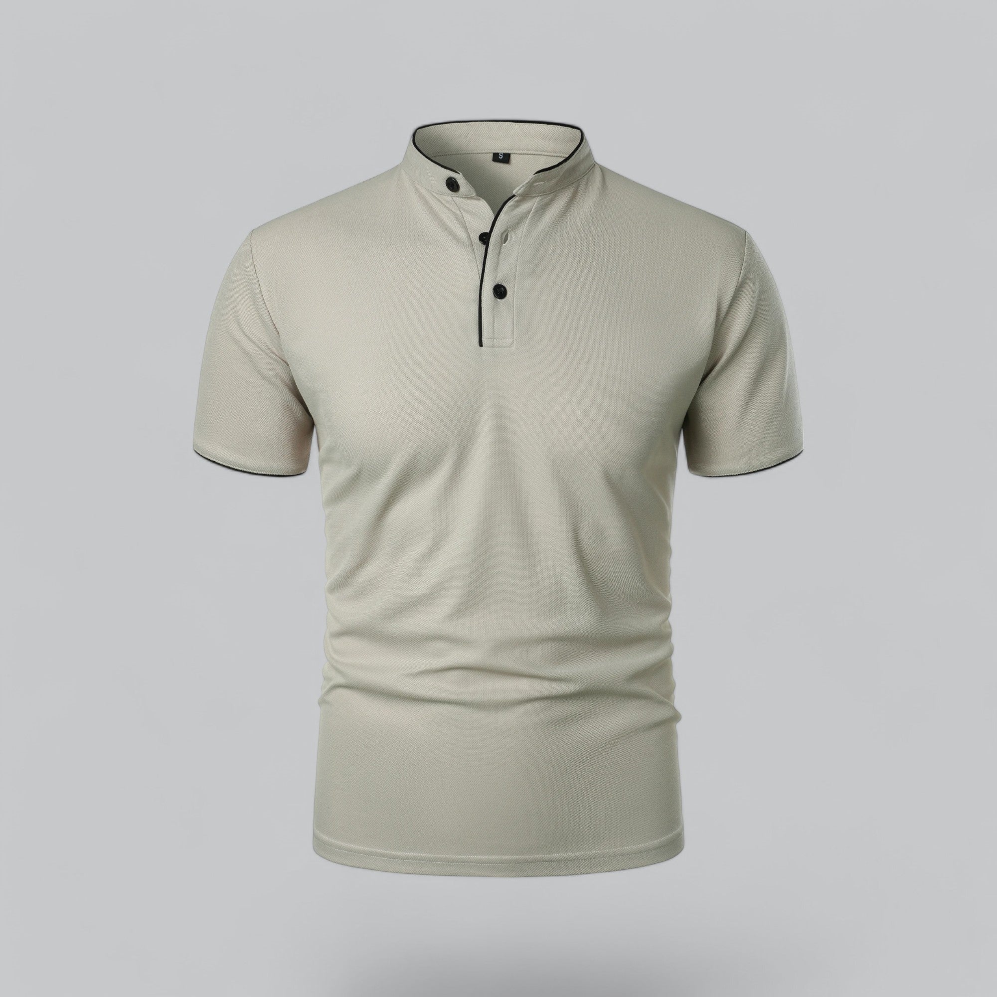 Wilfred - Collarless Polo Shirt