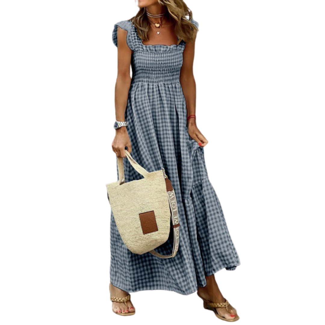 Aubrey - Retro Smocked Summer Dress
