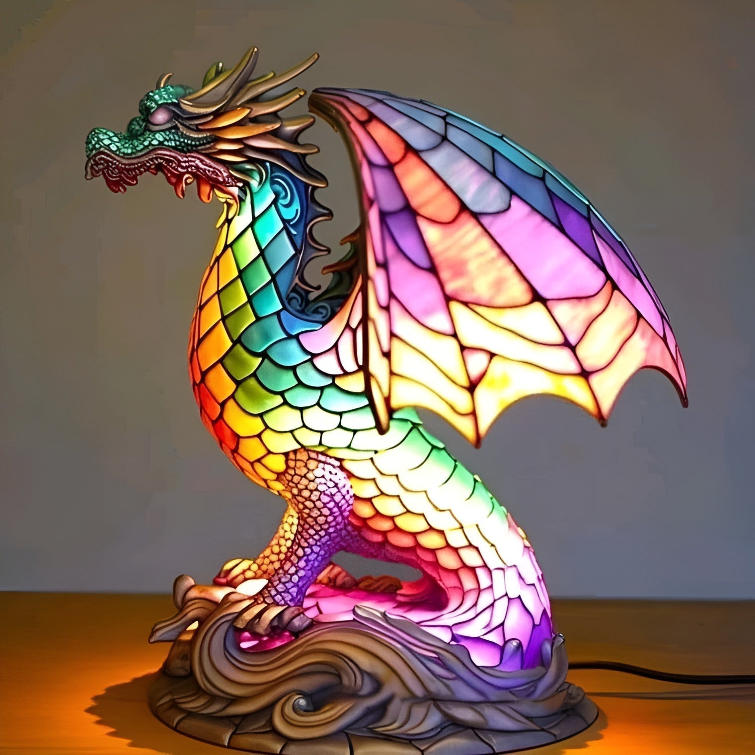 Drex - Colored Dragon Lamp