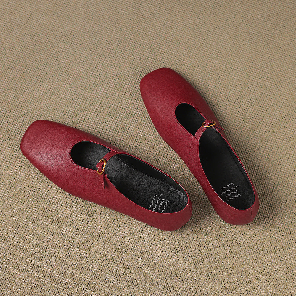 Laylani - High-Vamp Mary Jane Flat