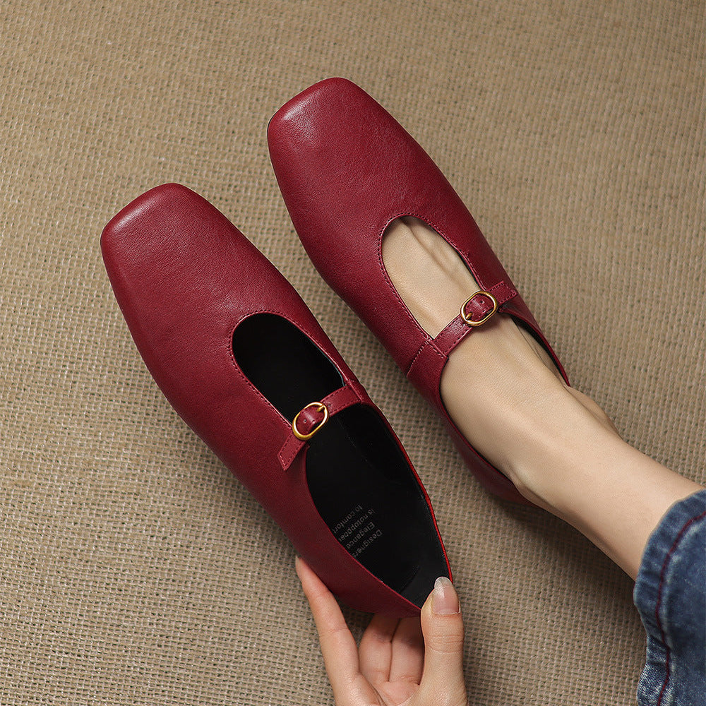 Laylani - High-Vamp Mary Jane Flat