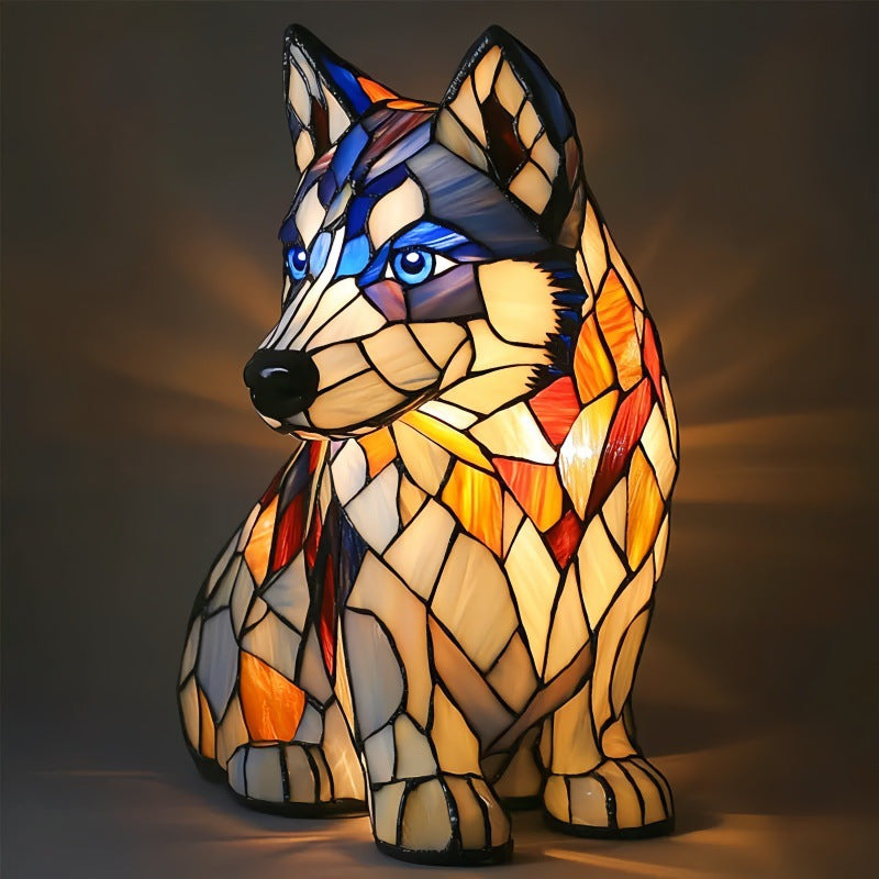 Leo - Colored Dog Lamp