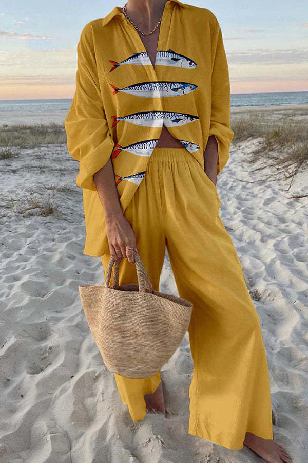 Leslie - 2-Piece Summer Linen Co-Ord Set