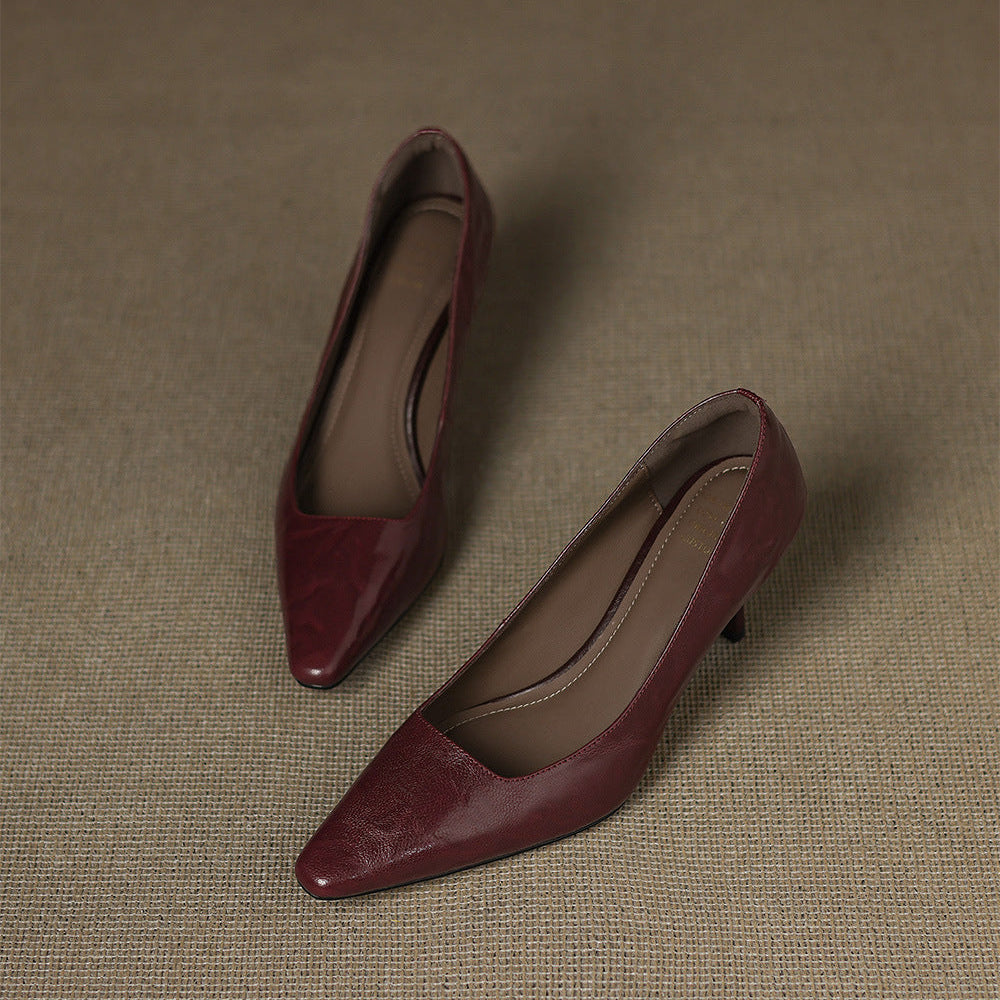 Ensley - Genuine Leather Heels