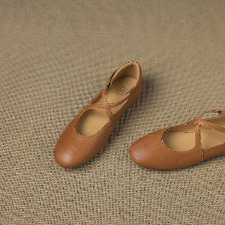 Laurel - Genuine Leather Flats