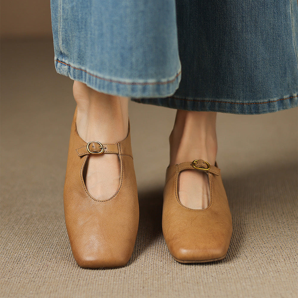Laylani - High-Vamp Mary Jane Flat