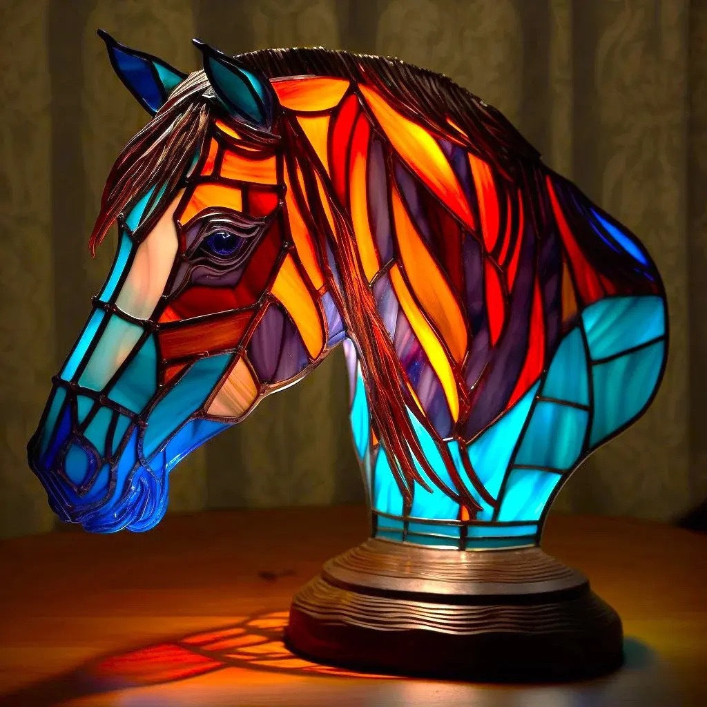 Chance - Colored Horse Lamp