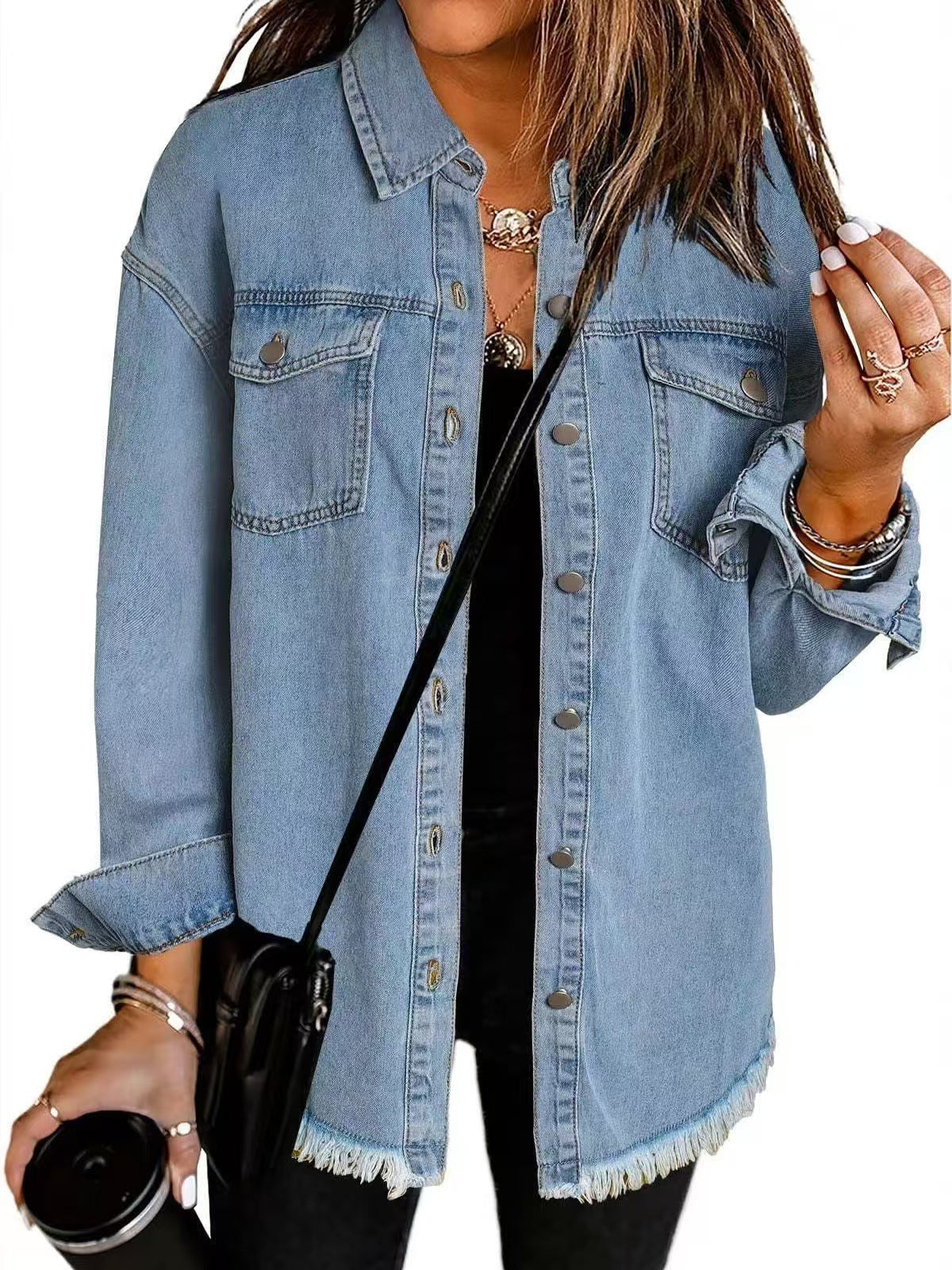 Zianna - Classic Casual Denim Jacket