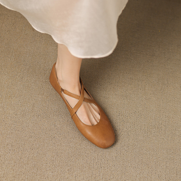 Laurel - Genuine Leather Flats