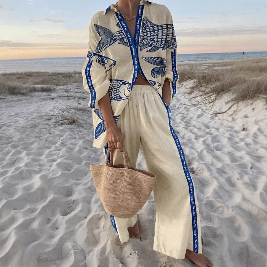 Aiza - 2-Piece Summer Linen Co-Ord Set