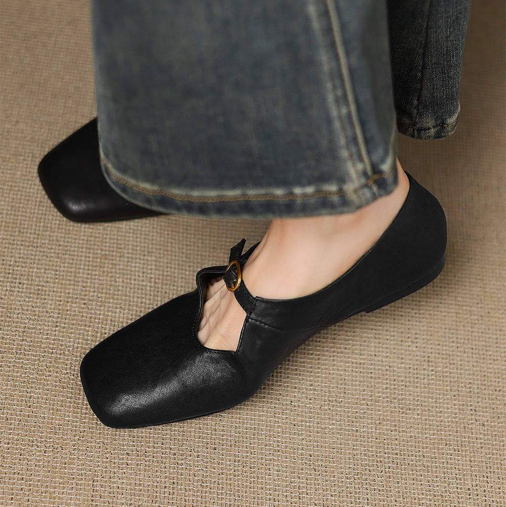 Laylani - High-Vamp Mary Jane Flat