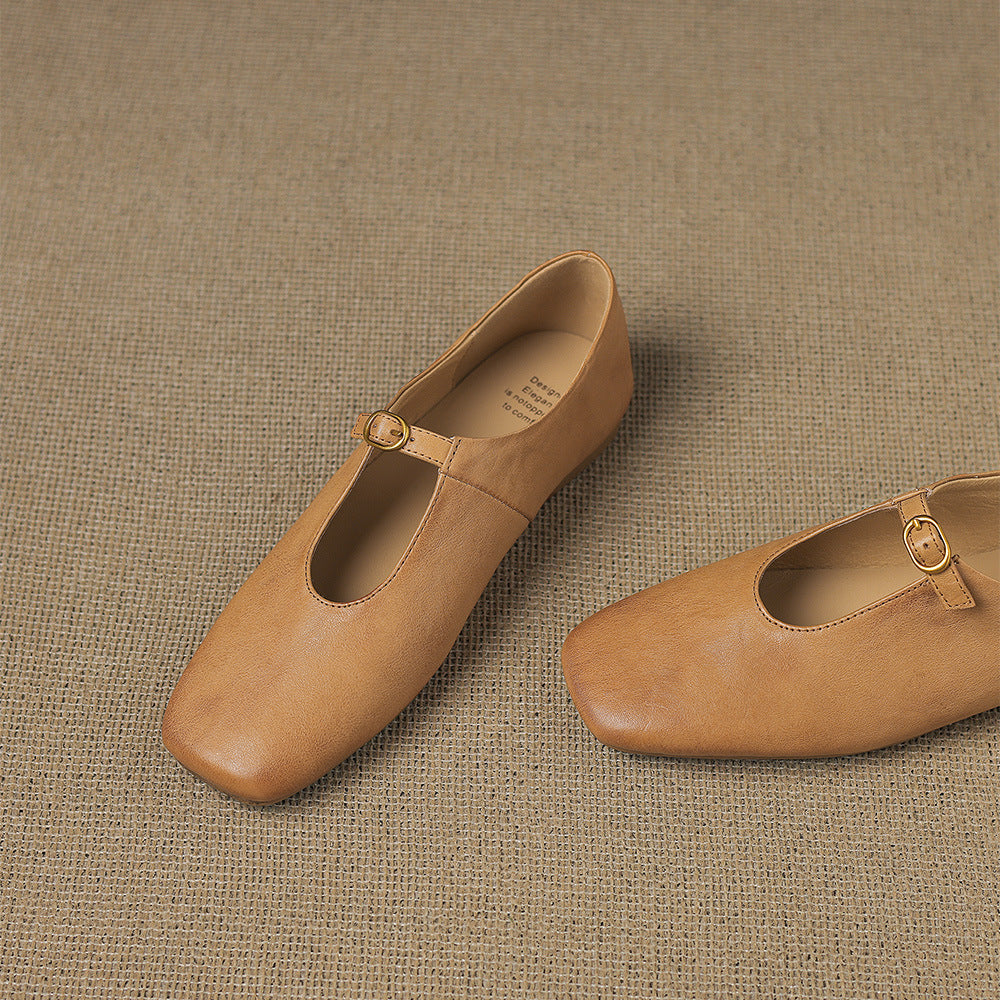 Laylani - High-Vamp Mary Jane Flat
