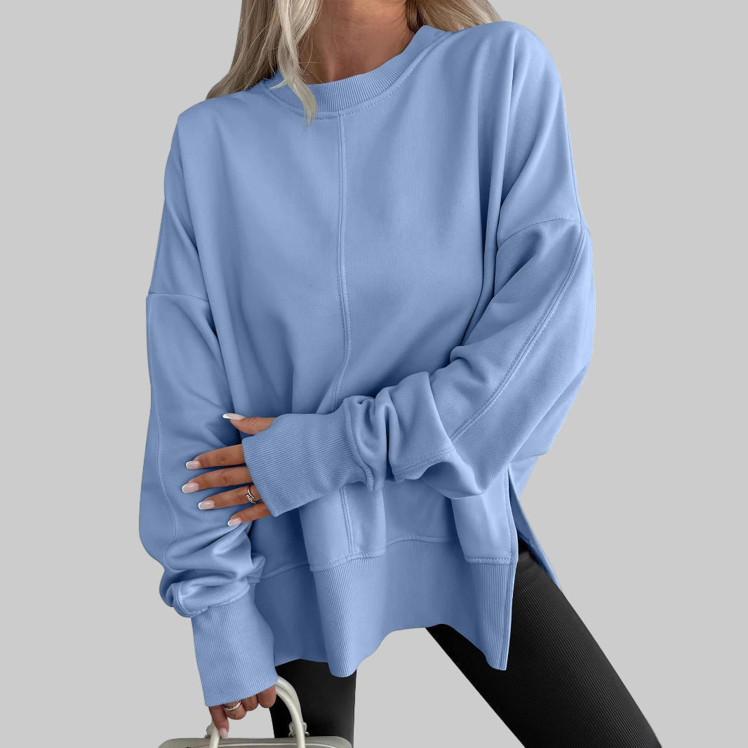 Glenda – Oversized Long Sleeve Sweatshirt for Effortless Comfort