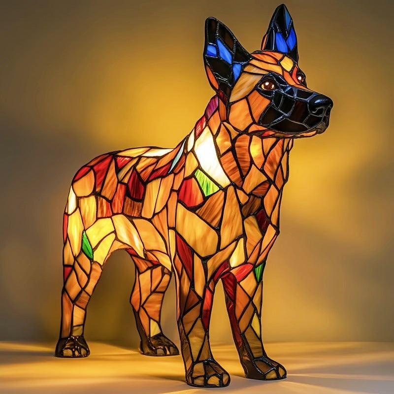 Dalton - Colored Dog Lamp